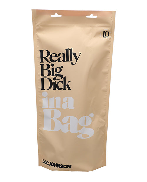 Doc Johnson Really Big Dick In A Bag 10" Clear Dildo