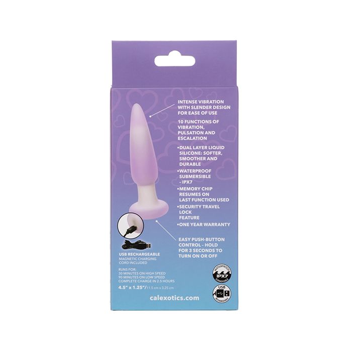 Lavender Haze Slender Anal Plug - Lavender/White