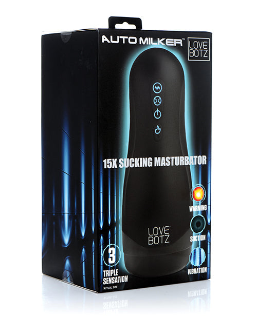 Auto Milker 15X Sucking Masturbator - Black