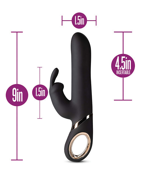 Blush Victoria Rabbit Vibrator - Black