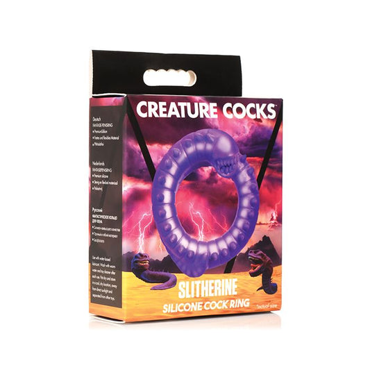 Creature Cocks Slitherine Silicone Cock Ring - Purple