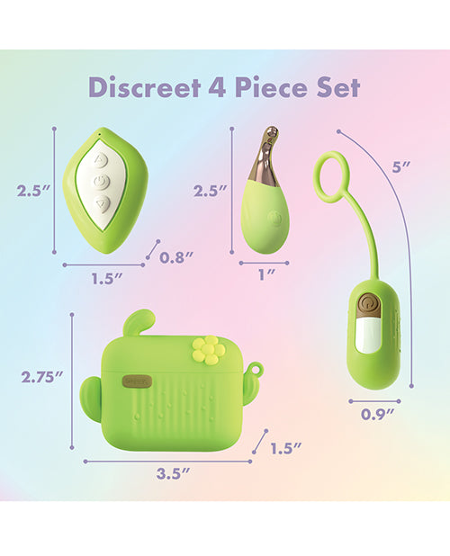 Play with Me Blooming Bliss Vibrator Kit - Green