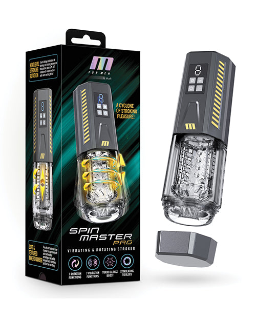 M for Men SpinMaster Pro Automatic Male Masturbator Grey