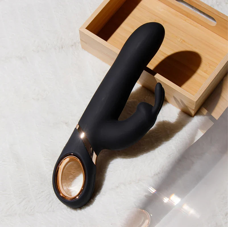 Blush Victoria Rabbit Vibrator - Black