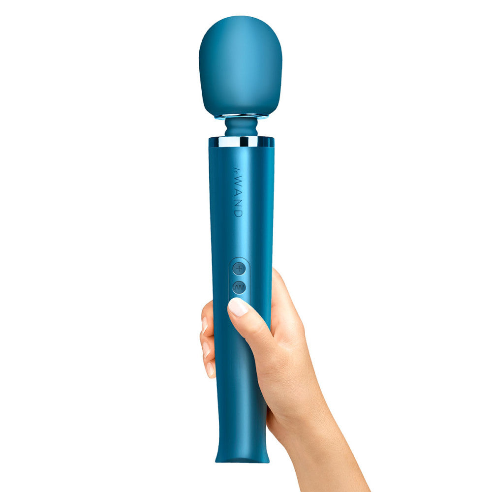 Le Wand Vibrating Wand Massager - Pacific Blue