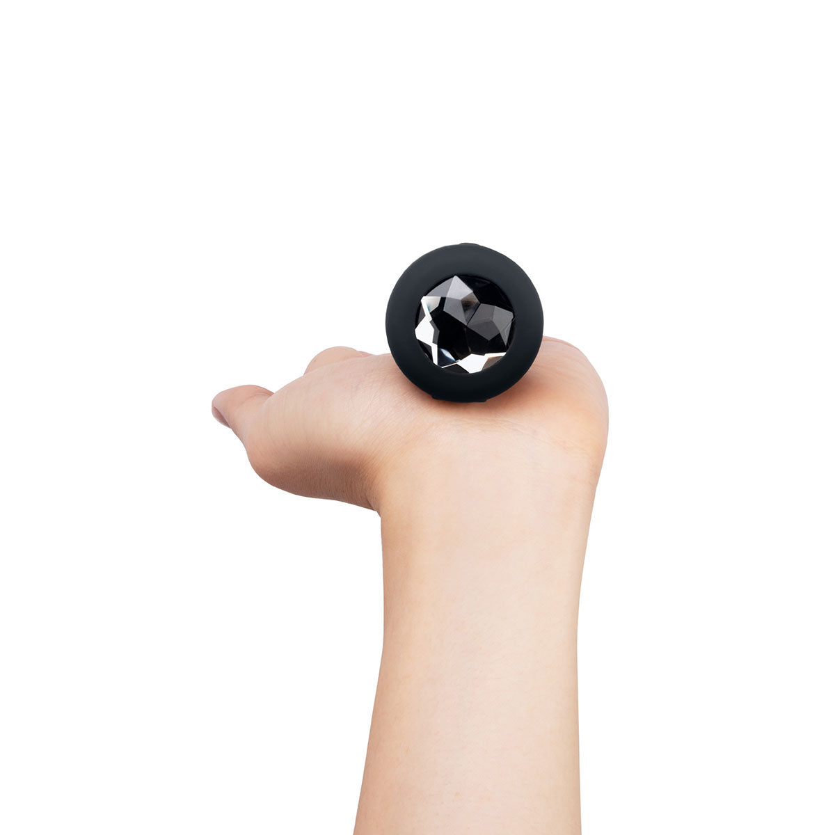 b-Vibe Vibrating Jewel Plug M/L - Black