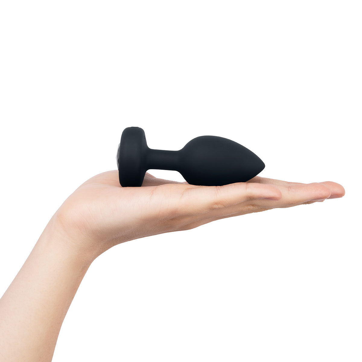b-Vibe Vibrating Jewel Plug M/L - Black