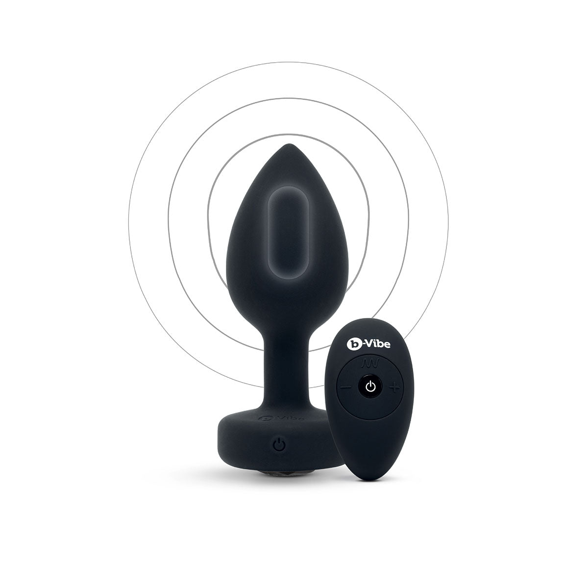 b-Vibe Vibrating Jewel Plug M/L - Black