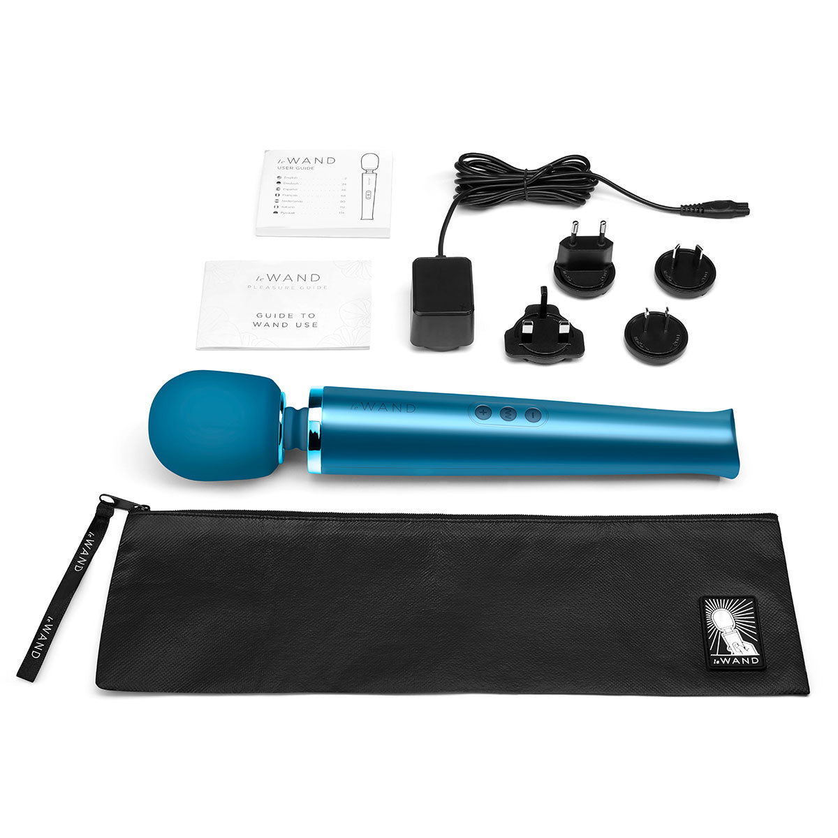 Le Wand Vibrating Wand Massager - Pacific Blue