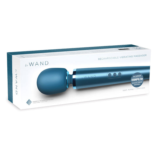Le Wand Vibrating Wand Massager - Pacific Blue