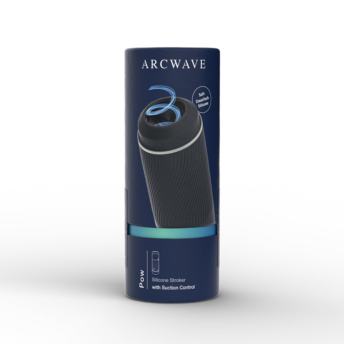 Arcwave Pow Silicone Stroker with Suction Control Black