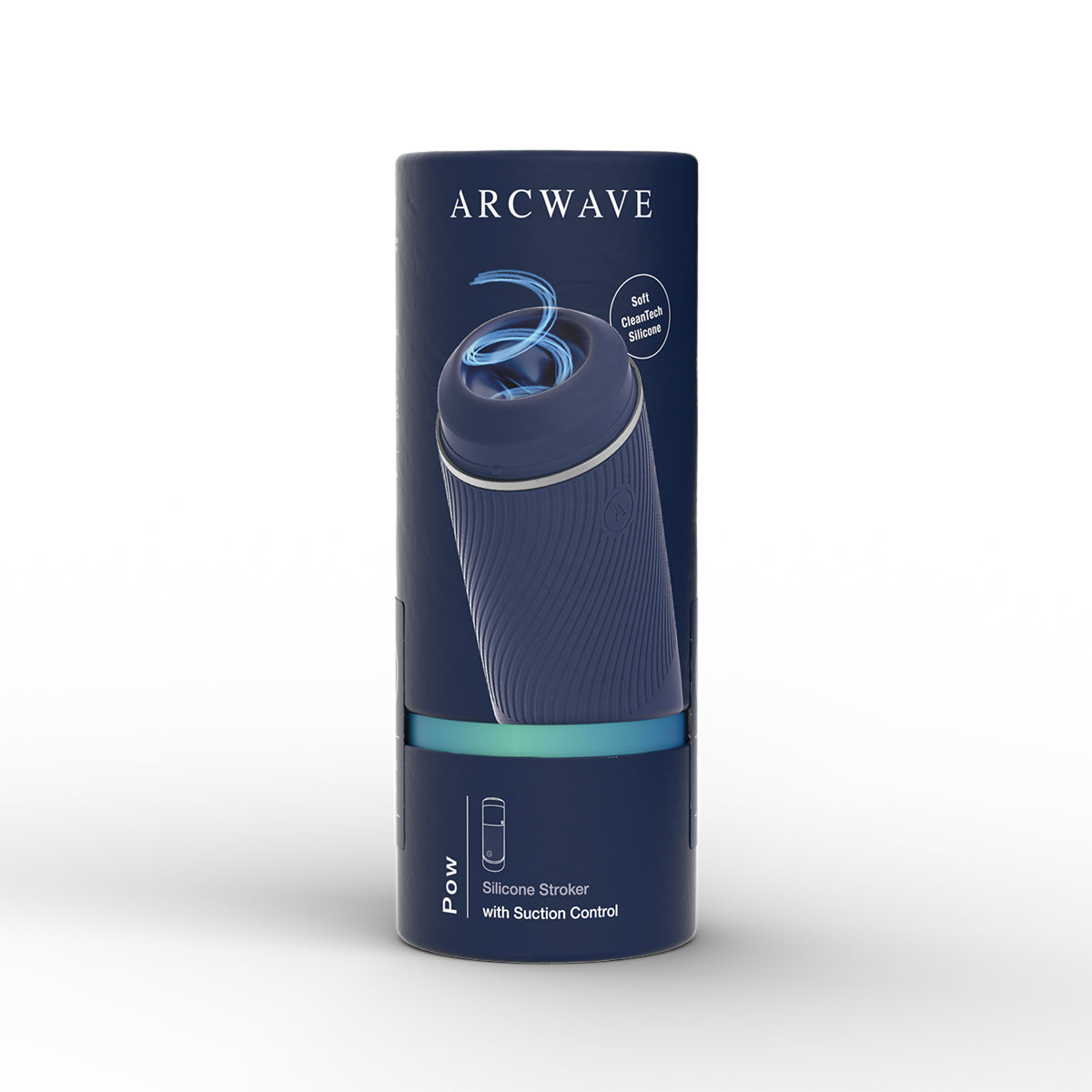 Arcwave Pow Silicone Stroker with Suction Control Blue