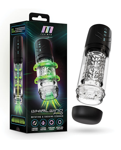 M for Men Whirlwind Pro Automatic Male Masturbator Black