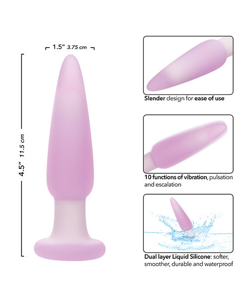 Lavender Haze Slender Anal Plug - Lavender/White