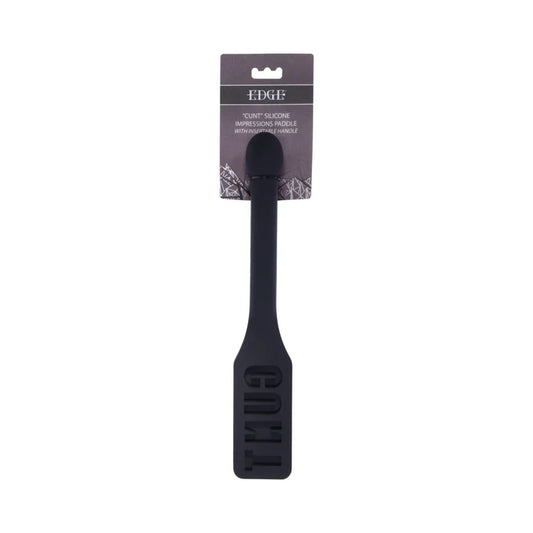 Edge Silicone Impressions Paddle – Insertable Handle & "CUNT" Imprint