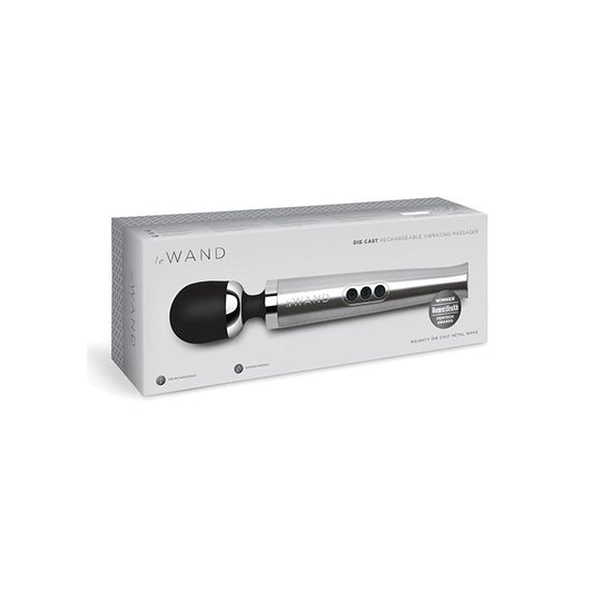 Le Wand Die Cast Rechargeable Vibrating Massager - Silver