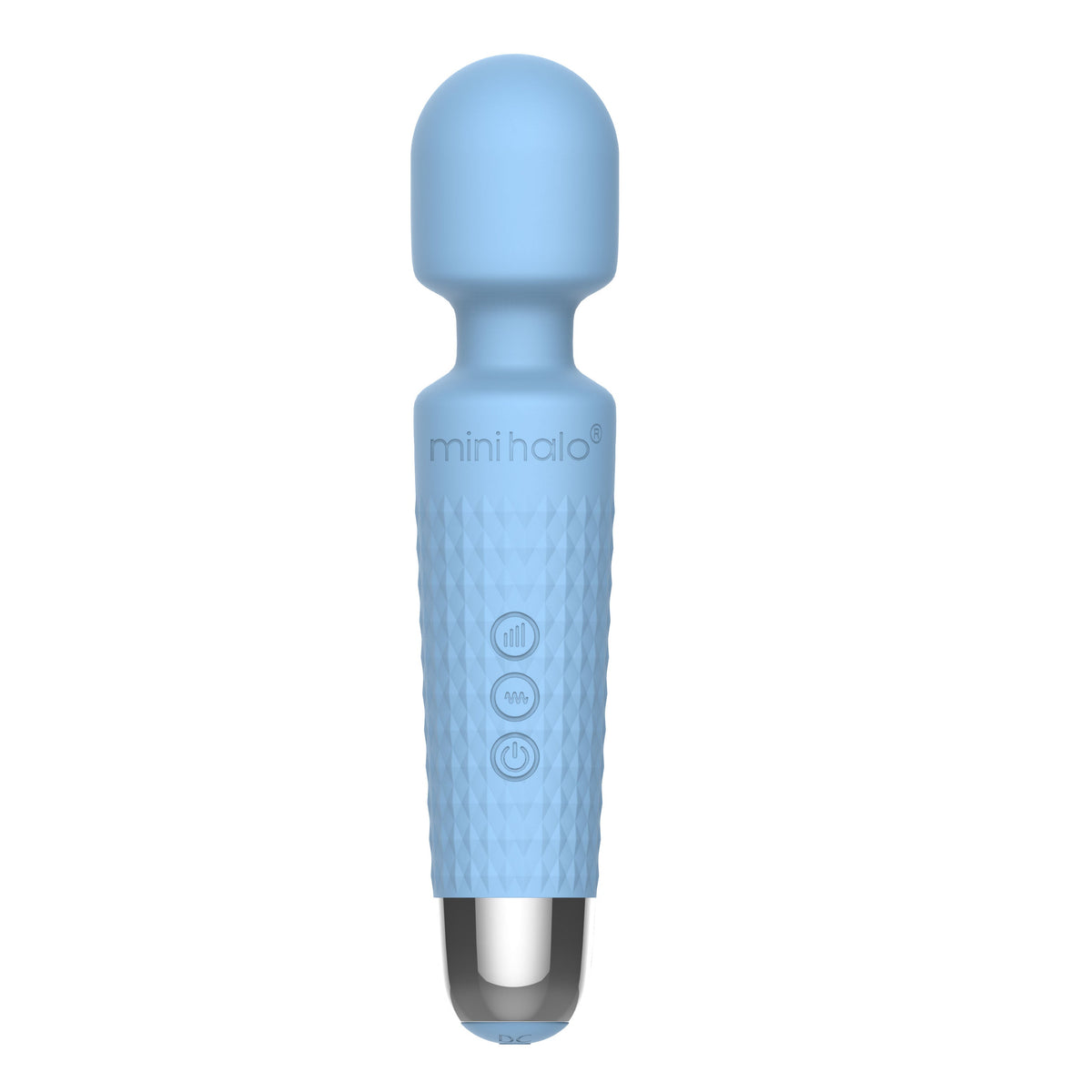 Mini Halo Wireless Wand Vibrator Powder Blue