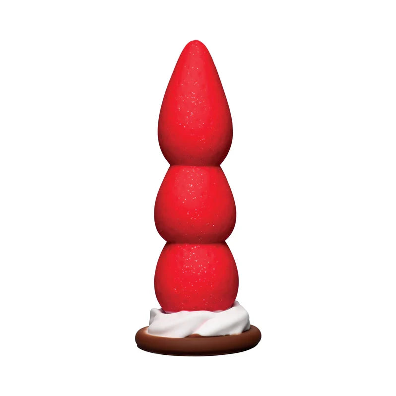 Simply Sweet Strawberry Sweet Cream Silicone Dildo